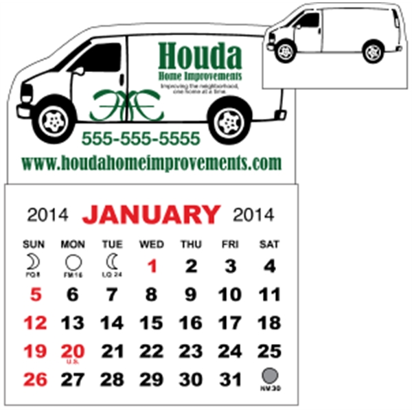 3" x 3.875" - adhesive calendar pad. Digitally printed and all... from ASI 89910 Stouse, LLC