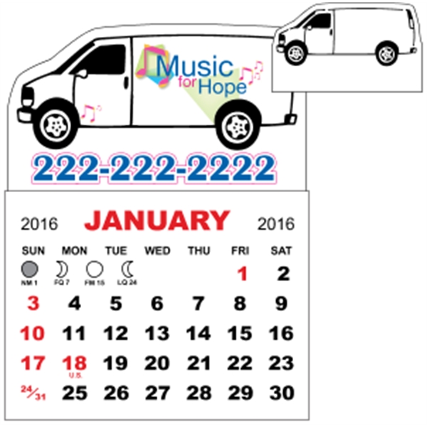 3" x 3.875" - adhesive calendar pad. Digitally printed and all... from ASI 89910 Stouse, LLC