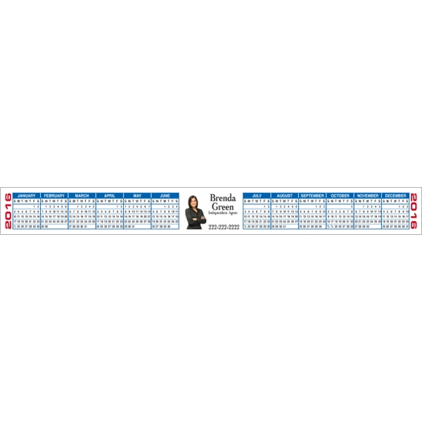 10" x 1.125" keyboard calendar decal, digitally printed.... from ASI 89910 Stouse, LLC