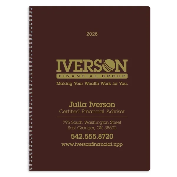 Monthly & Weekly Planner... from ASI 40480 Koozie Group / Norwood Triumph Calendar