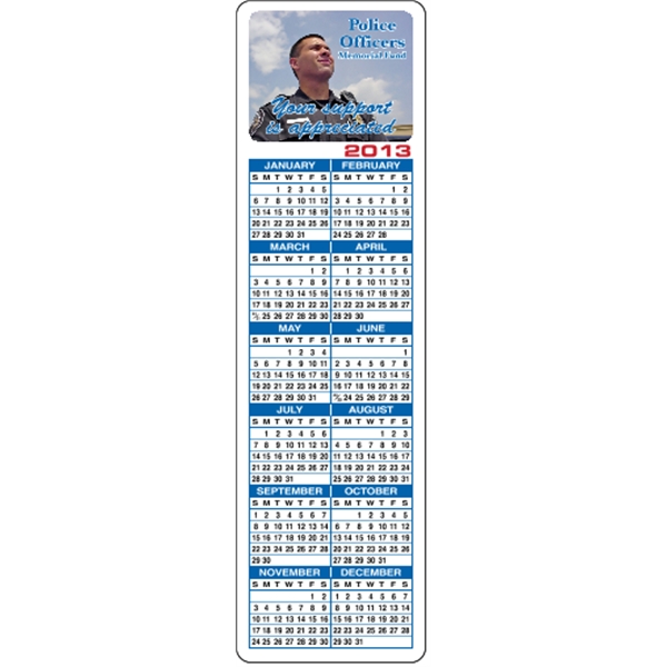 2" x 7" calendar bookmark made of laminated tag stock with... from ASI 89910 Stouse, LLC