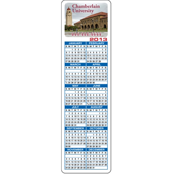 2" x 7" calendar bookmark made of laminated tag stock with... from ASI 89910 Stouse, LLC