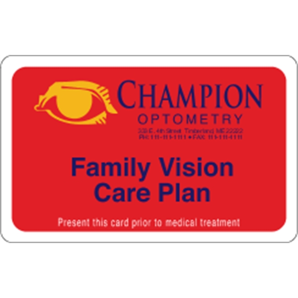 2.125"X3.375" matte plastic membership card.... from ASI 89910 Stouse, LLC