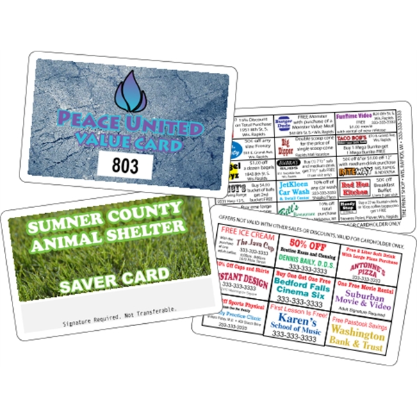 Membership cards are digitally printed. All colors will be created from... from ASI 89910 Stouse, LLC