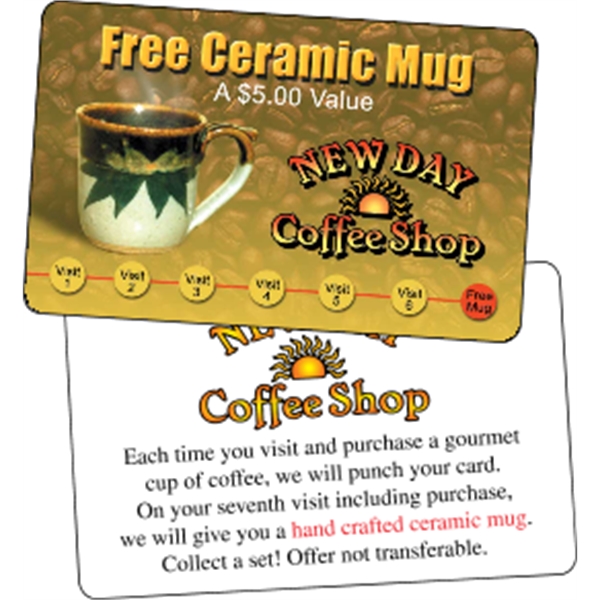 Custom layout  3.375" x 2.125" loyalty card.... from ASI 89910 Stouse, LLC