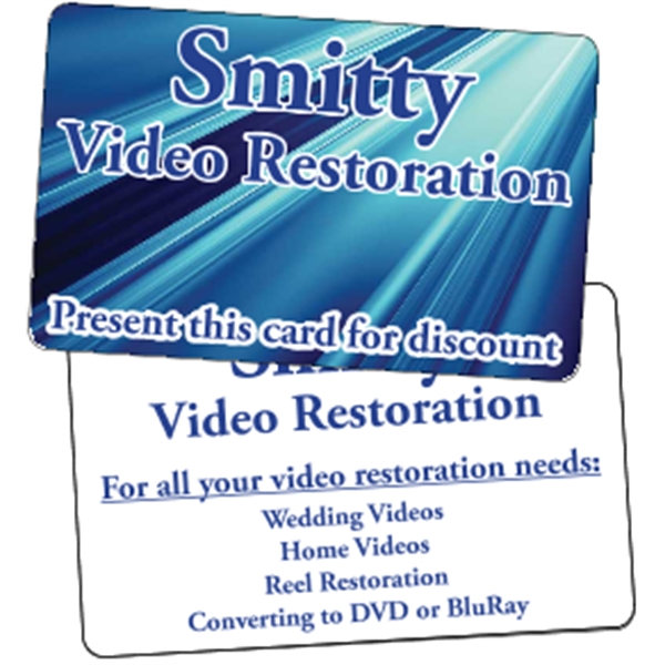 Custom layout  3.375" x 2.125" loyalty card.... from ASI 89910 Stouse, LLC