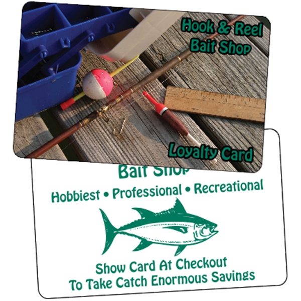 Custom layout  3.375" x 2.125" loyalty card.... from ASI 89910 Stouse, LLC