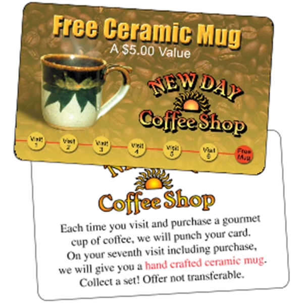 Custom layout  3.375" x 2.125" loyalty card.... from ASI 89910 Stouse, LLC
