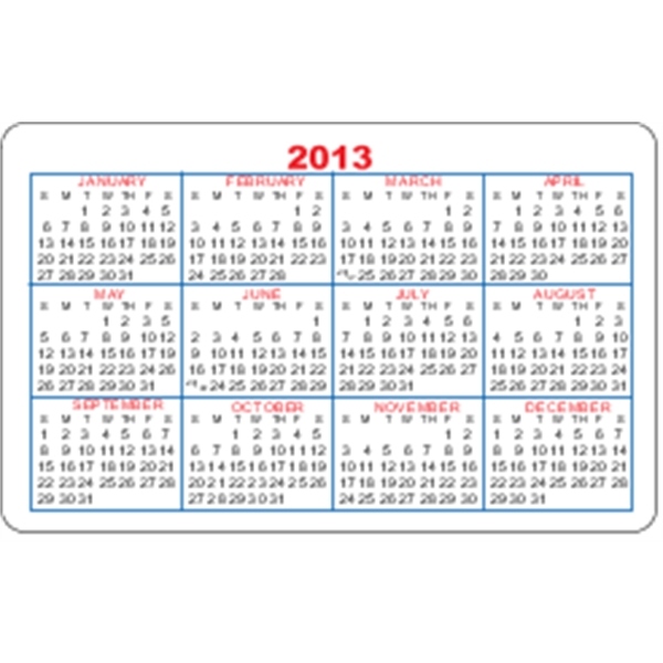 Loyalty Cards are 4-color process printed with calendar (specific year) design... from ASI 89910 Stouse, LLC