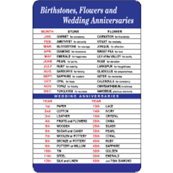 Loyalty Cards are 4-color process printed with stock special dates design... from ASI 89910 Stouse, LLC