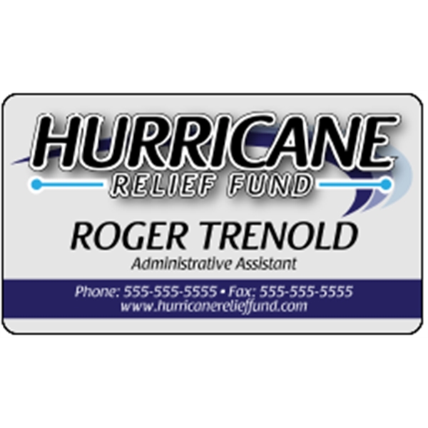 Business card made of .020" gloss clear deluxe plastic with four... from ASI 89910 Stouse, LLC