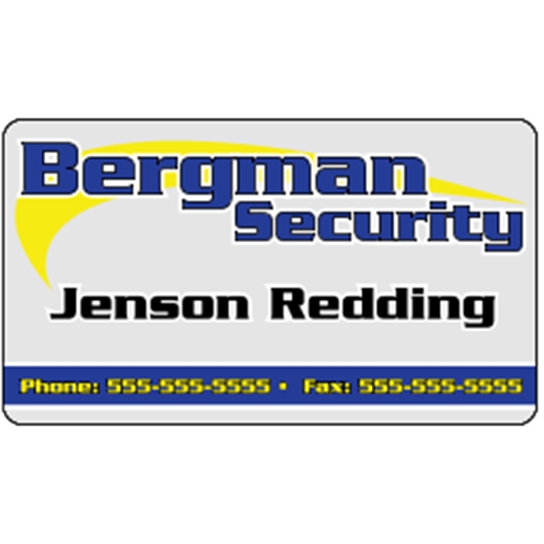 Business card made of .020" gloss clear deluxe plastic with four... from ASI 89910 Stouse, LLC