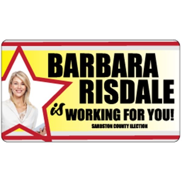 Business card made of .030" gloss clear deluxe plastic with four... from ASI 89910 Stouse, LLC