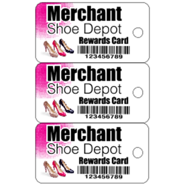 2.125" x 3.375" gloss white deluxe plastic card with .030" thickness... from ASI 89910 Stouse, LLC