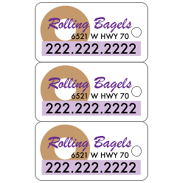 2.125" x 3.375" gloss white deluxe plastic card with .030" thickness... from ASI 89910 Stouse, LLC