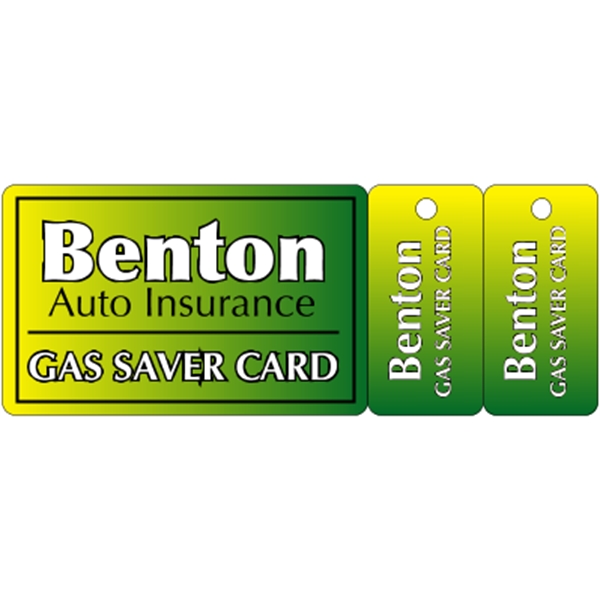 5.5" x 2.125" gloss white deluxe plastic card with .030" thickness... from ASI 89910 Stouse, LLC