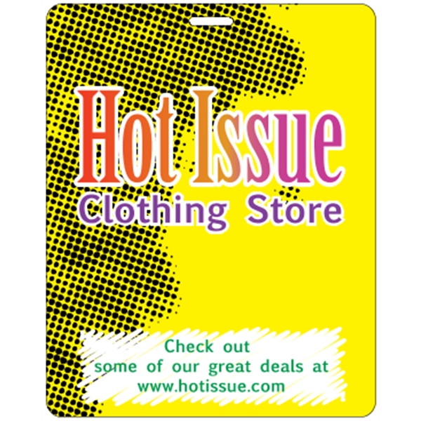 4" x 5" deluxe badge with slot made of .030" thick... from ASI 89910 Stouse, LLC