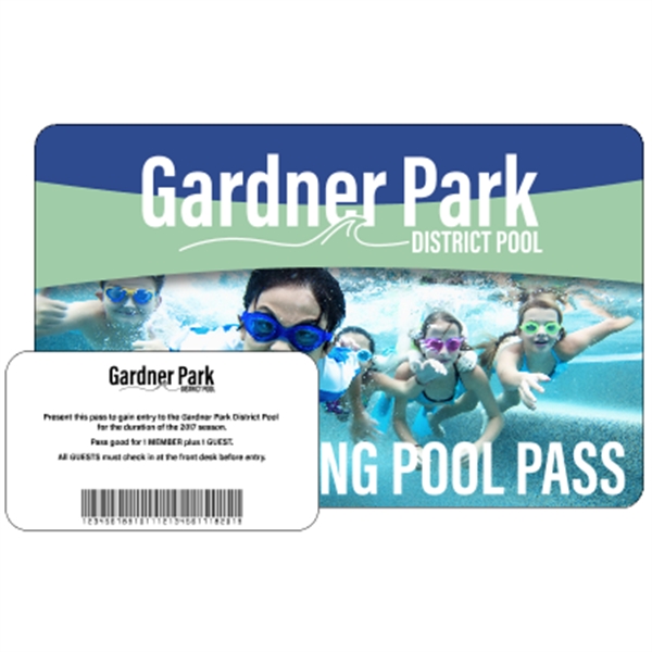 3.375" x 2.125" matte white deluxe plastic card with .030" thickness.... from ASI 89910 Stouse, LLC