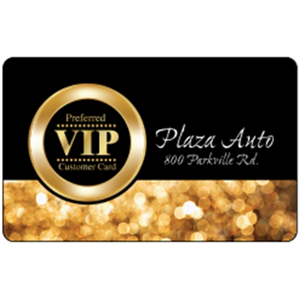 Deluxe loyalty card made of .020" glossed clear deluxe plastic with... from ASI 89910 Stouse, LLC