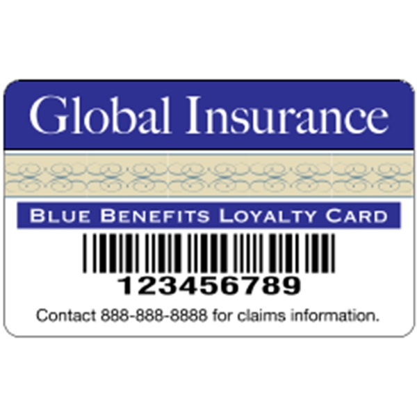 Deluxe loyalty card made of .020" glossed clear deluxe plastic with... from ASI 89910 Stouse, LLC