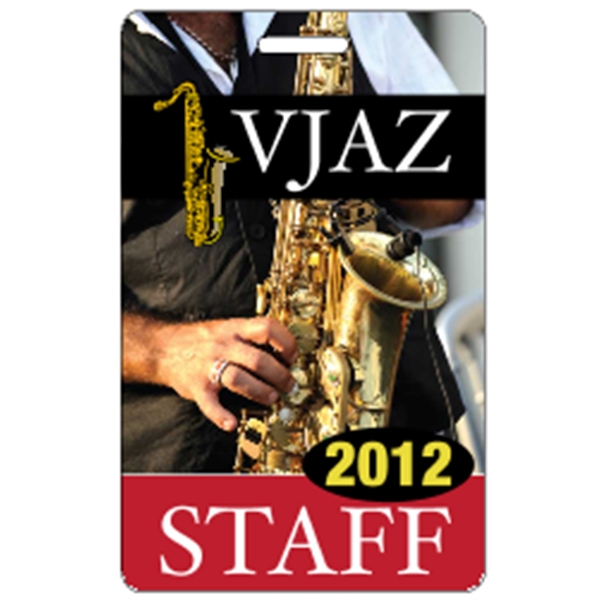 2.125" x 3.375" deluxe badge with slot made of .020" thick... from ASI 89910 Stouse, LLC