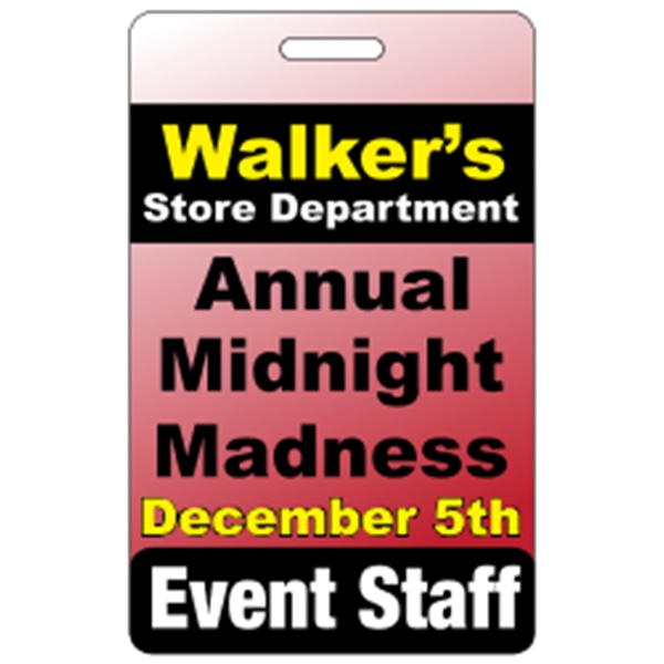 2.125" x 3.375" deluxe badge with slot made of .020" thick... from ASI 89910 Stouse, LLC