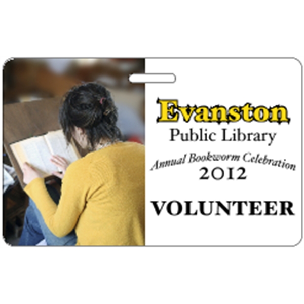 3.375" x 2.125" deluxe badge with slot made of .020" thick... from ASI 89910 Stouse, LLC