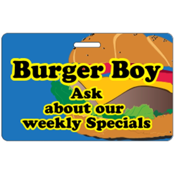 3.375" x 2.125" deluxe badge with slot made of .020" thick... from ASI 89910 Stouse, LLC