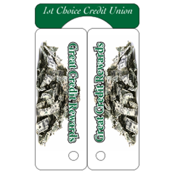 2.125" x 3.375" gloss white deluxe plastic card with .020" thickness... from ASI 89910 Stouse, LLC