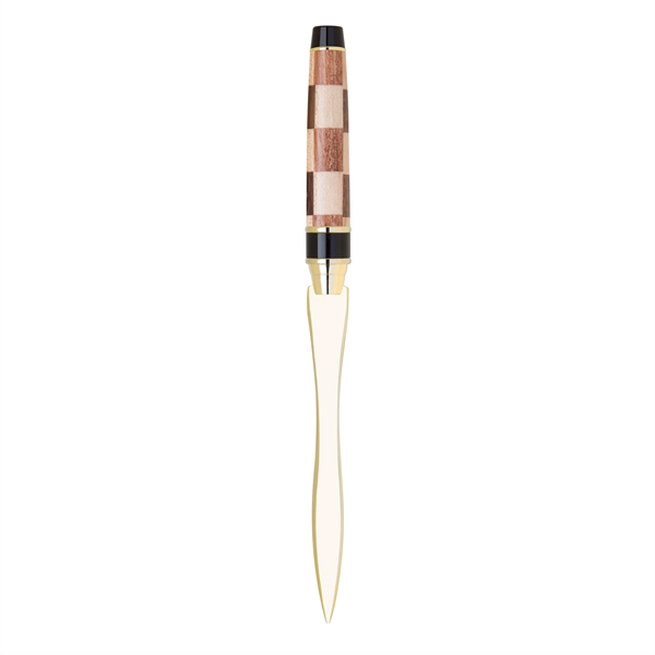 Set of one wooden ballpoint pen and one letter opener with... from ASI 68190 Lungsal / Lungsal