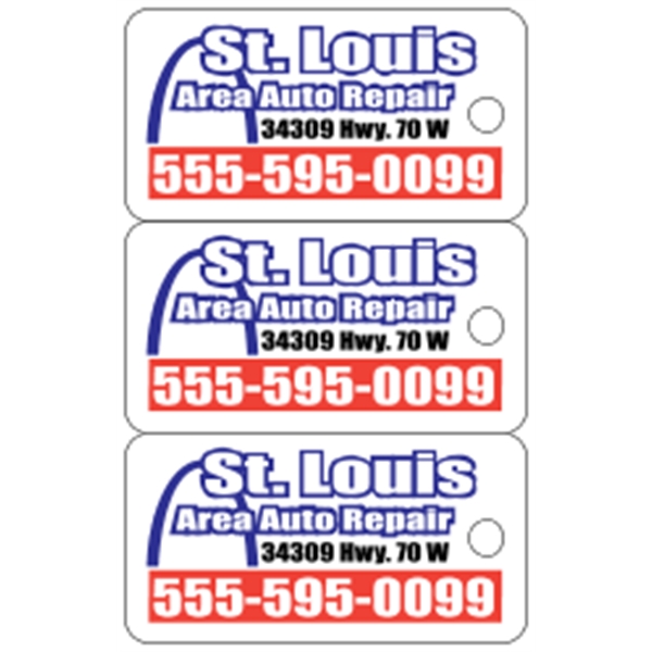 2.125" x 3.375" gloss white deluxe plastic card with .020" thickness... from ASI 89910 Stouse, LLC
