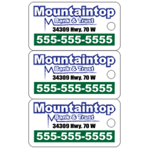 2.125" x 3.375" gloss white deluxe plastic card with .020" thickness... from ASI 89910 Stouse, LLC