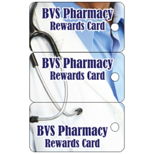 2.125" x 3.375" gloss white deluxe plastic card with .020" thickness... from ASI 89910 Stouse, LLC