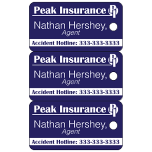 2.125" x 3.375" gloss white deluxe plastic card with .020" thickness... from ASI 89910 Stouse, LLC