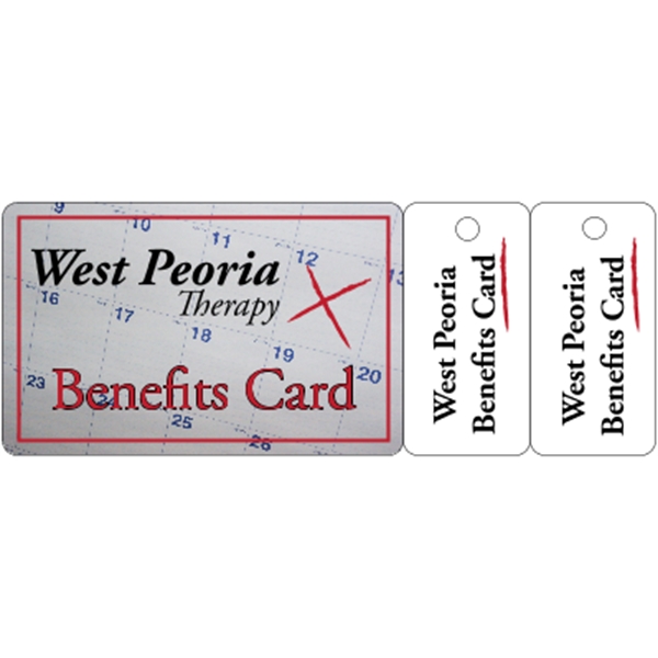 3.375" x 2.125" gloss white deluxe plastic card with .020" thickness... from ASI 89910 Stouse, LLC