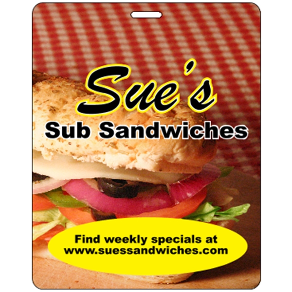 4" x 5" deluxe badge with slot made of .020" thick... from ASI 89910 Stouse, LLC