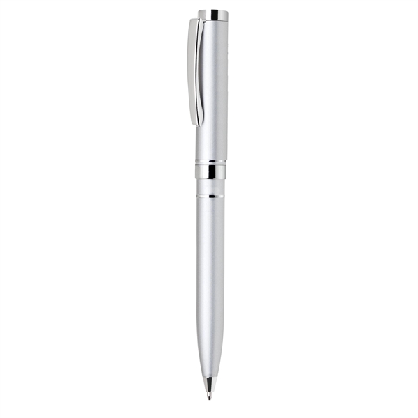 Aluminum twist-action ballpoint pen available in two colors with silver accents.... from ASI 68190 Lungsal / Lungsal