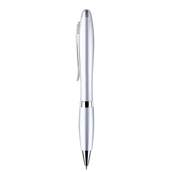Twist-action pen made of solid brass with a satin chrome finish,... from ASI 68190 Lungsal / Lungsal