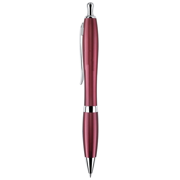 Click-action ballpoint pen made of solid brass with a translucent barrel... from ASI 68190 Lungsal / Lungsal