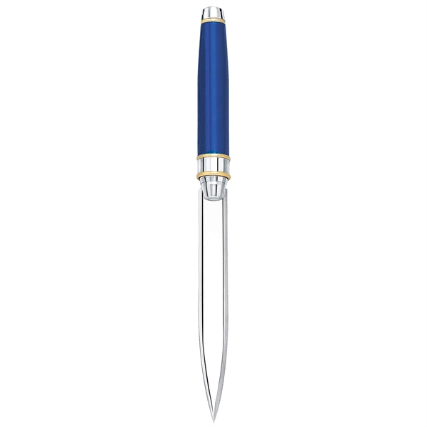 Metal letter opener with a sleek, translucent color handle and gold... from ASI 68190 Lungsal / Lungsal