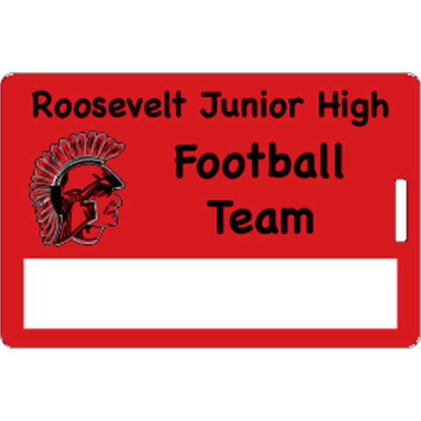 4" x 2.625" rectangular identification tag made of .018" gloss white... from ASI 89910 Stouse, LLC