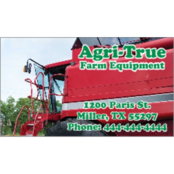 3.5" x 2" business card magnet with four color process imprinting.... from ASI 89910 Stouse, LLC