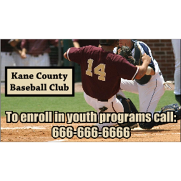 3.5" x 2" business card magnet with four color process imprinting.... from ASI 89910 Stouse, LLC