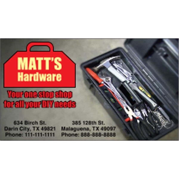 3.5" x 2" business card magnet with four color process imprinting.... from ASI 89910 Stouse, LLC