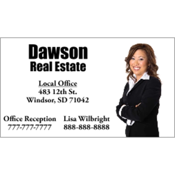 3.5" x 2" business card magnet with four color process imprinting.... from ASI 89910 Stouse, LLC