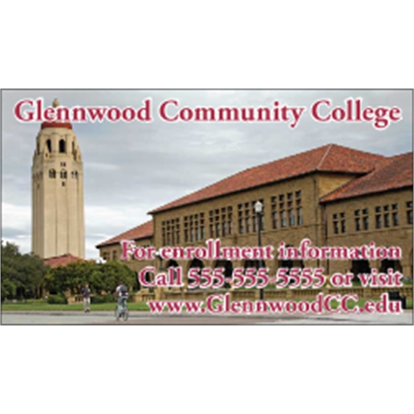 3.5" x 2" business card magnet with four color process imprinting.... from ASI 89910 Stouse, LLC