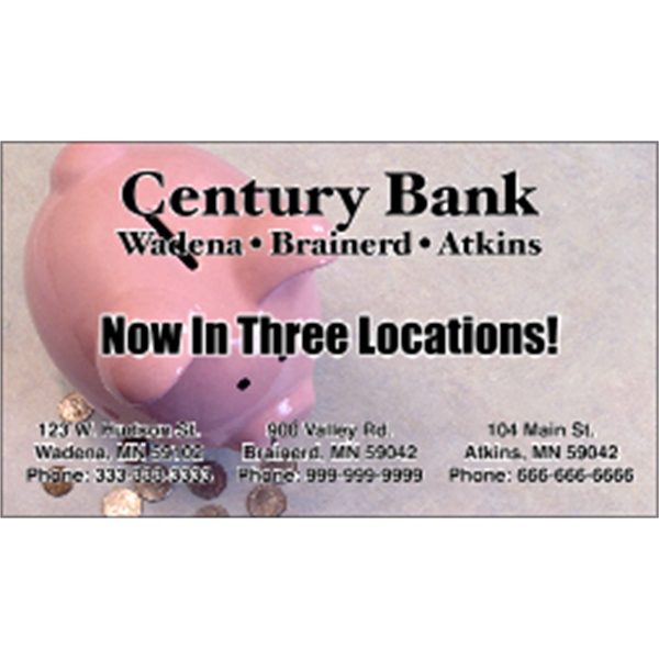 3.5" x 2" business card, magnet with square corners and 4... from ASI 89910 Stouse, LLC