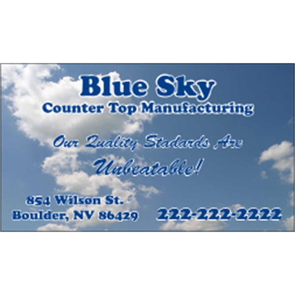 3.5" x 2" business card, magnet with square corners and 4... from ASI 89910 Stouse, LLC
