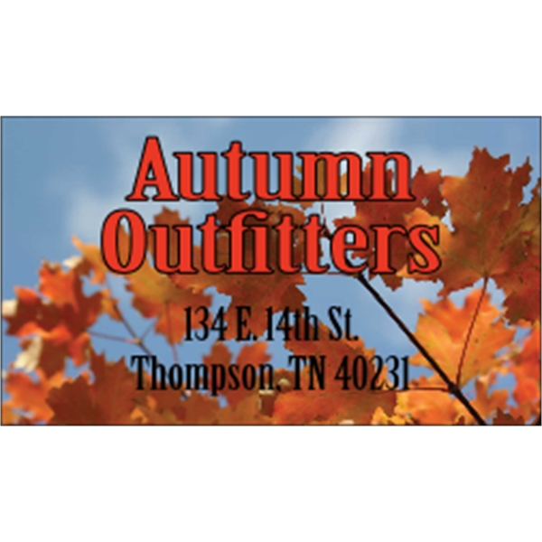 3.5" x 2" business card, magnet with square corners and 4... from ASI 89910 Stouse, LLC