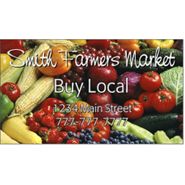 3.5" x 2" business card, magnet with square corners and 4... from ASI 89910 Stouse, LLC